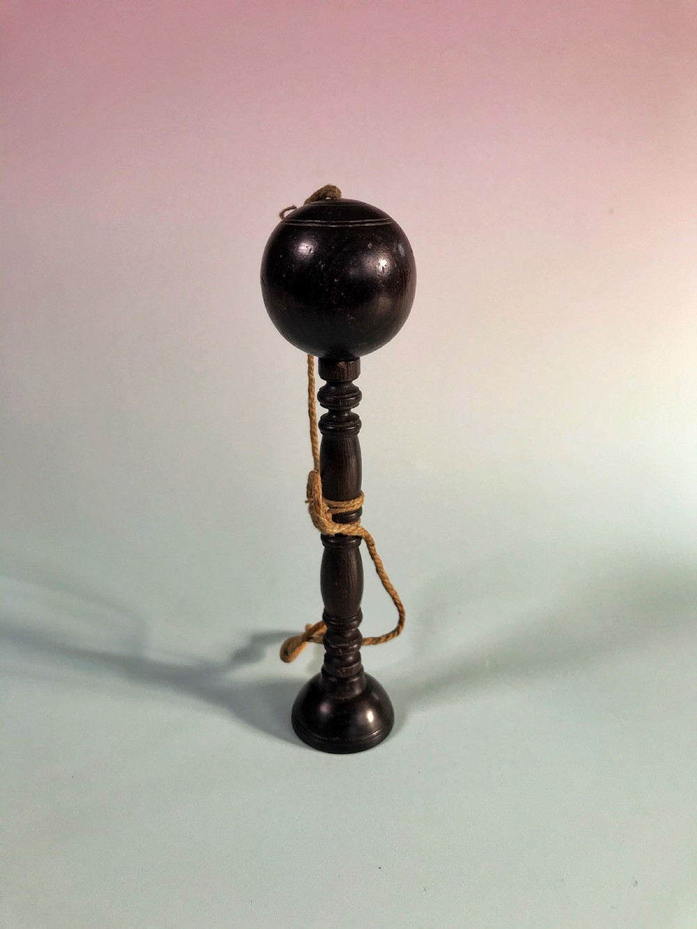 Antique Bilboquet / Ball and Cup Game - treen
