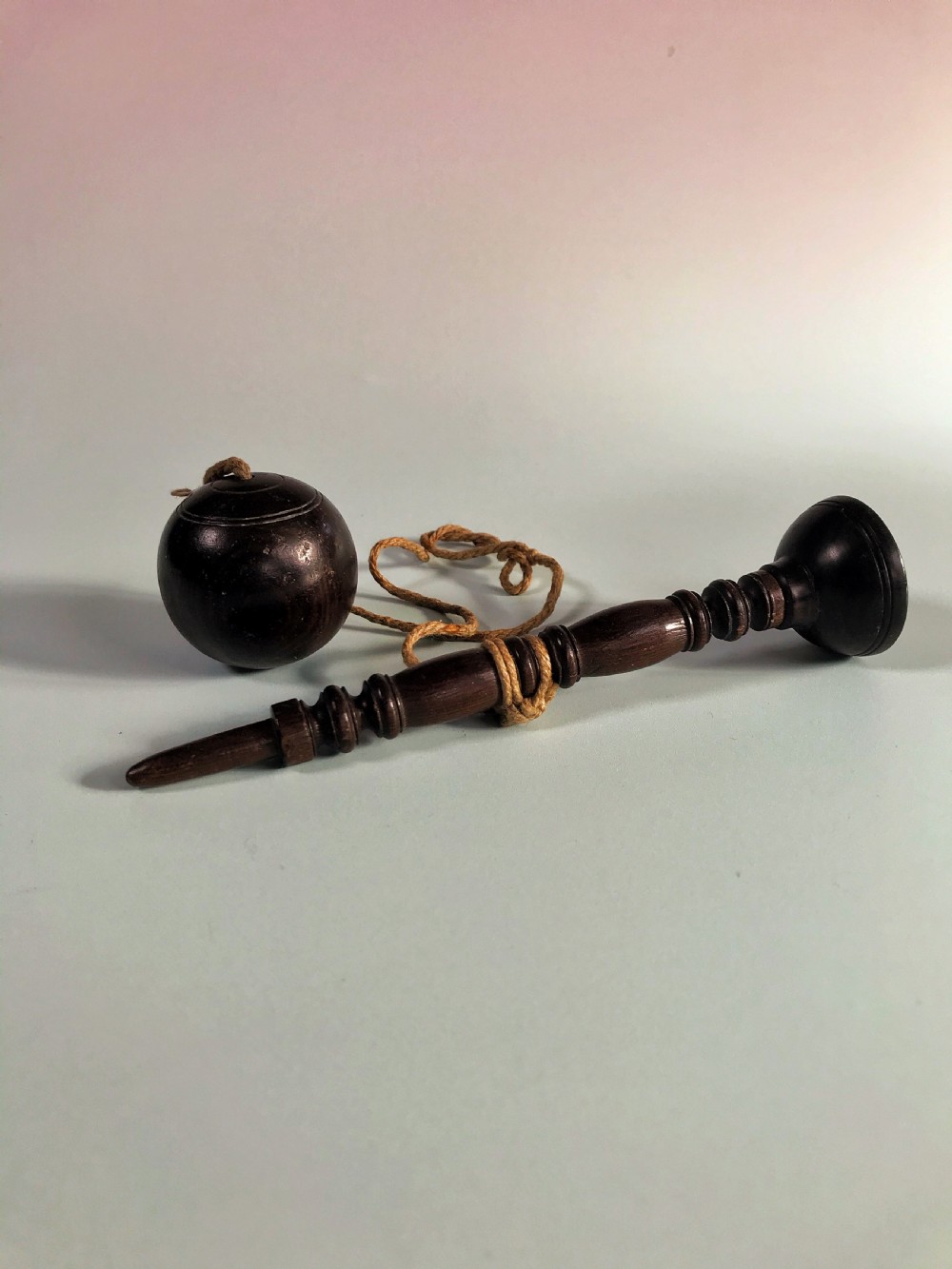 Antique Bilboquet / Ball and Cup Game - treen
 View II