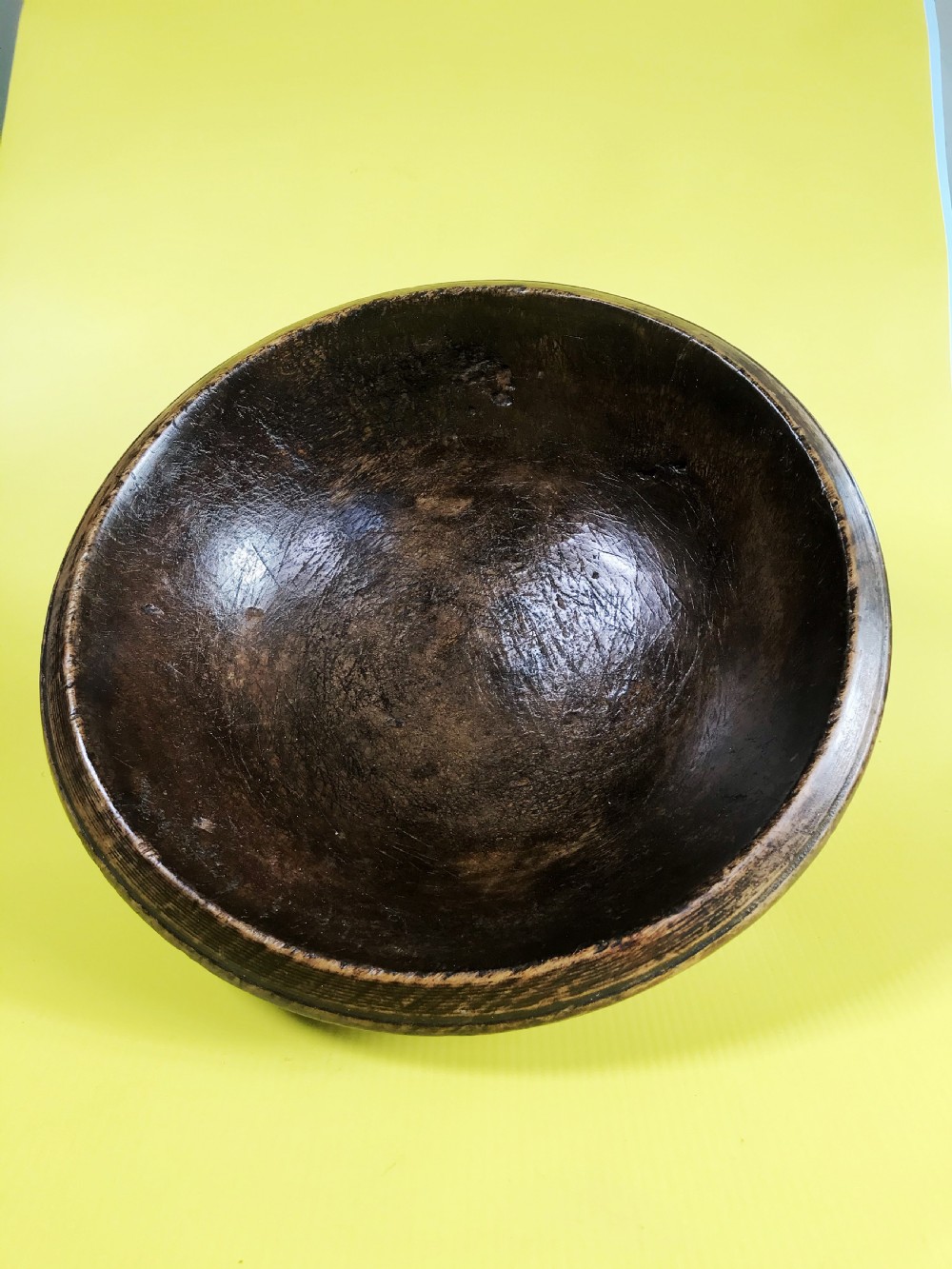 Antique Sycamore Bowl - treen