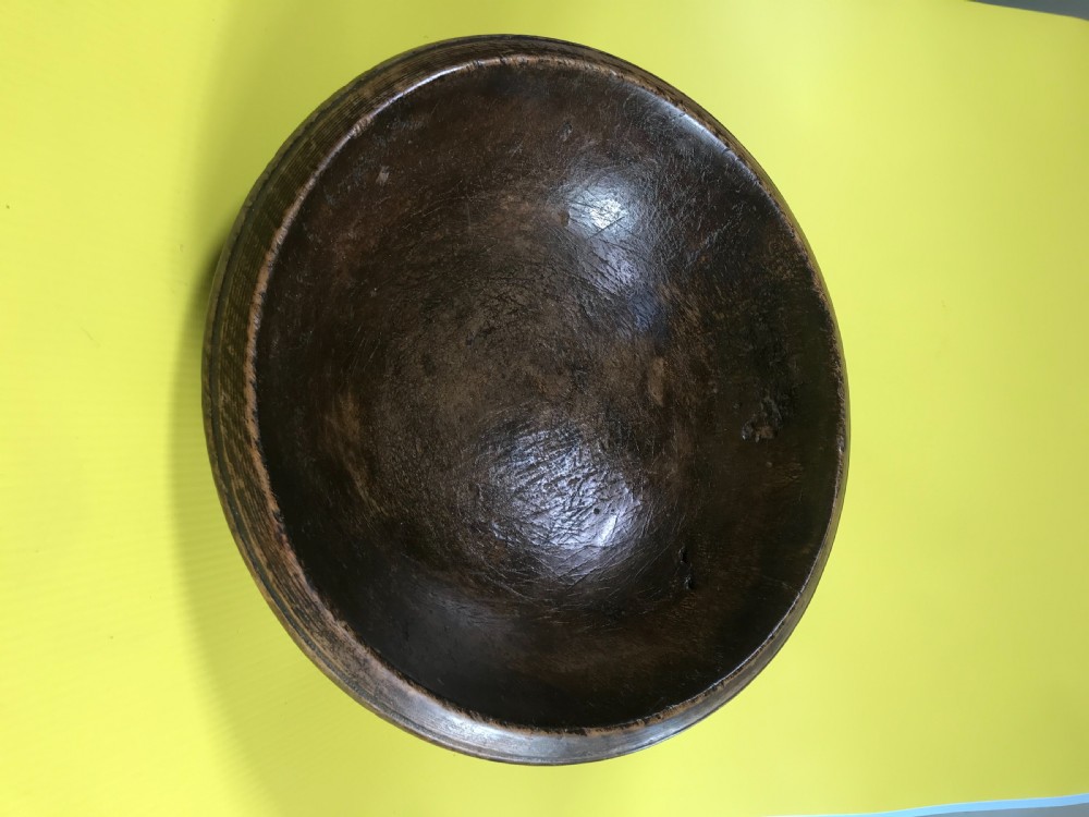 Antique Sycamore Bowl - treen View II
