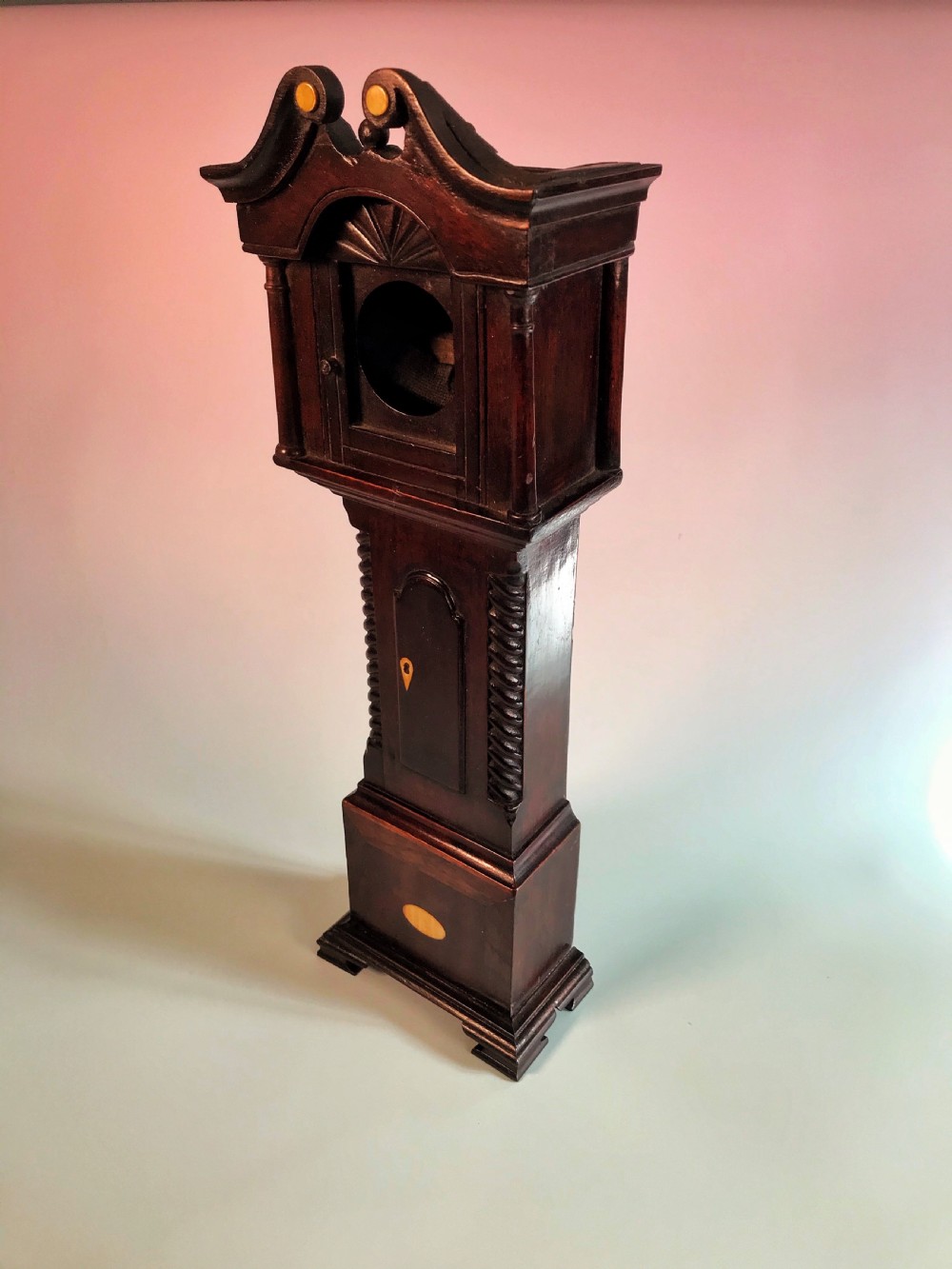 A Georgian Pocket Watch Holder - Grandfather Clock View IV