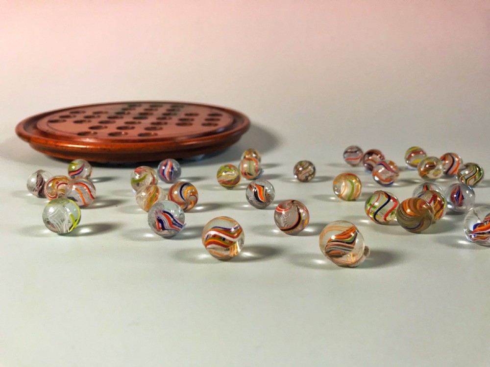 Antique Marbles & Solitaire Board View II