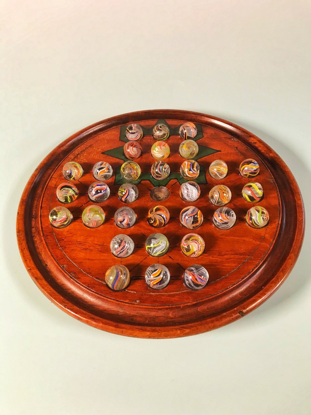 Antique Marbles & Solitaire Board View IV