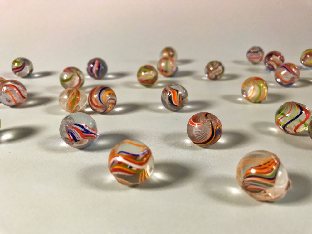Antique Marbles & Solitaire Board View VI