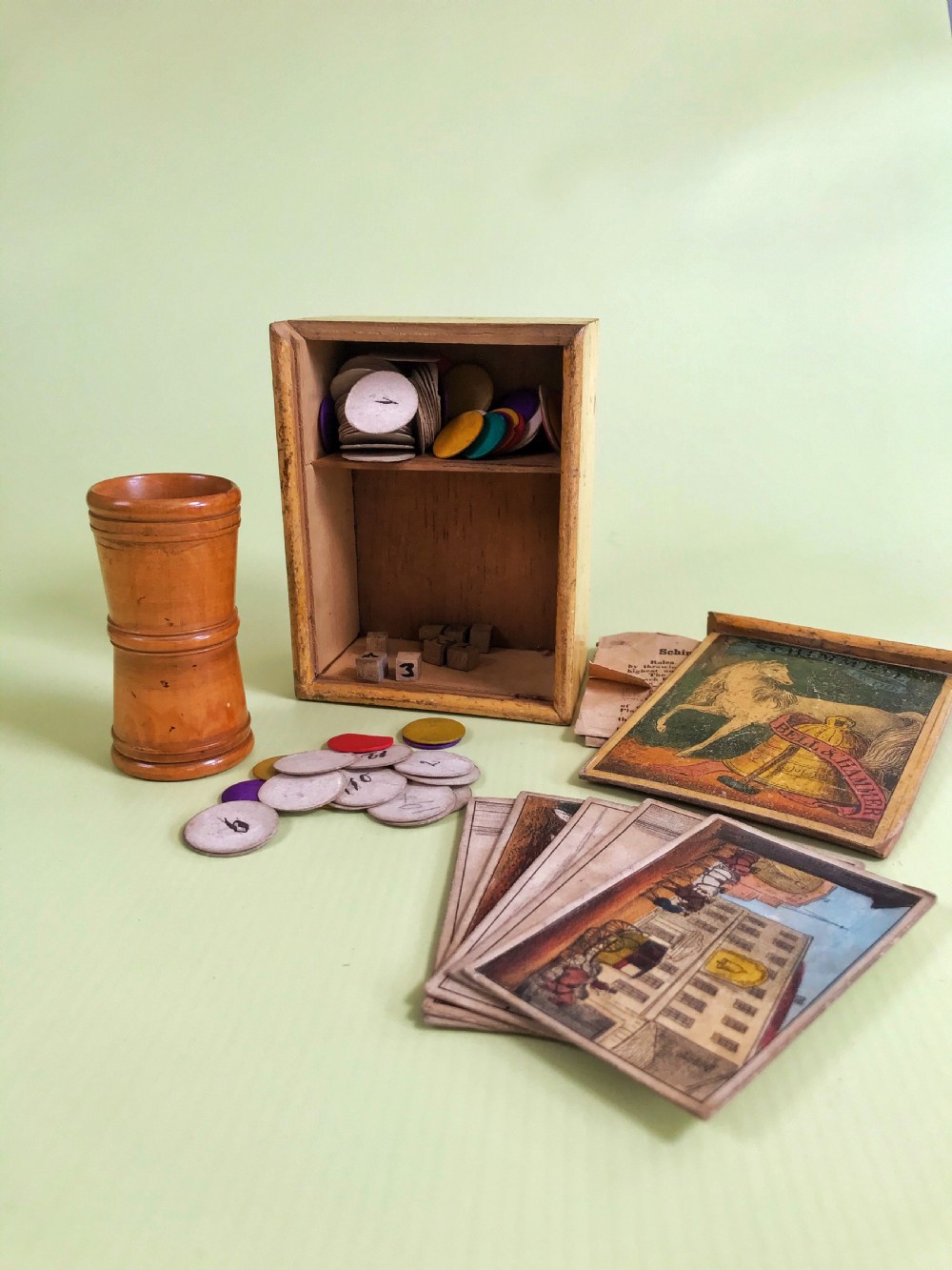 Antique Bell & Hammer Game - with original instructions View II