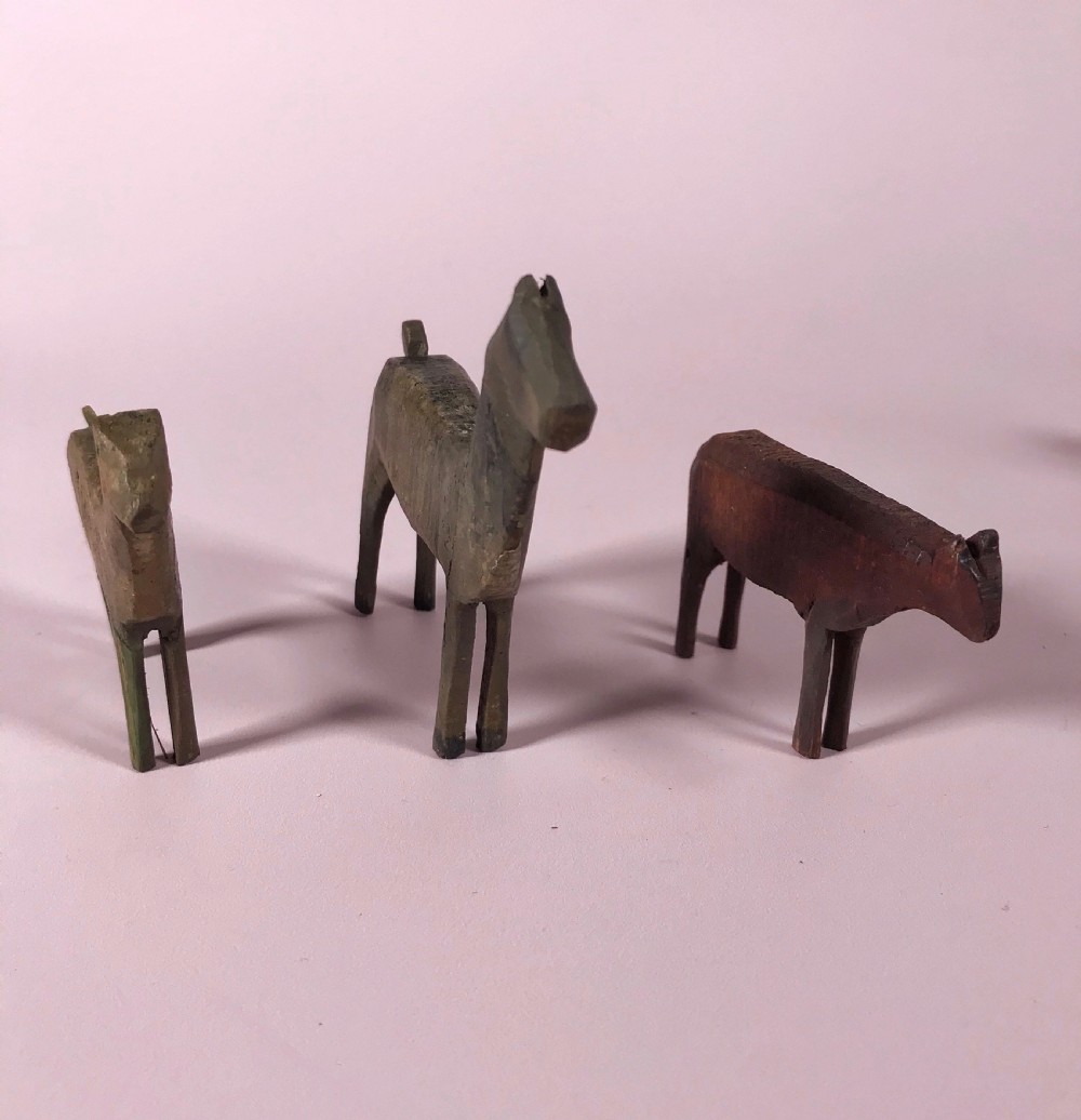 Antique Noah's Ark & Animals View III
