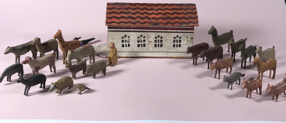 Antique Noah's Ark & Animals View VI