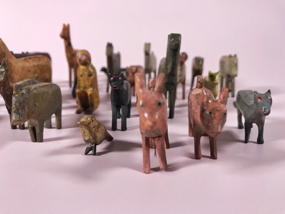 Antique Noah's Ark & Animals View IX