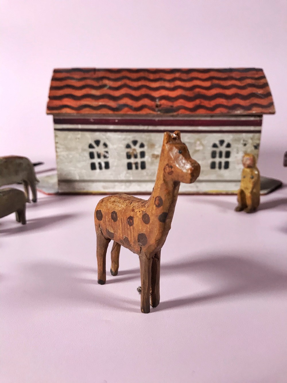 Antique Noah's Ark & Animals View X