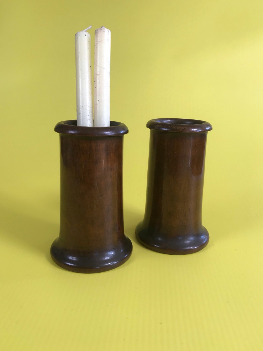 Antique Spill Vases - treen