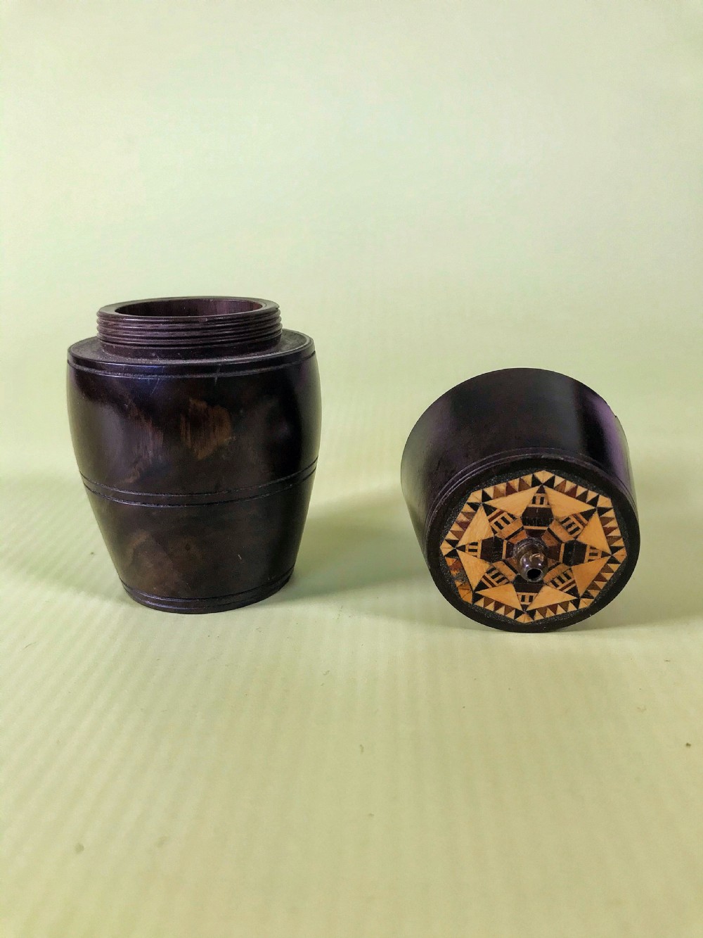 Antique Treen Go to Bed - Tunbridge Ware View II