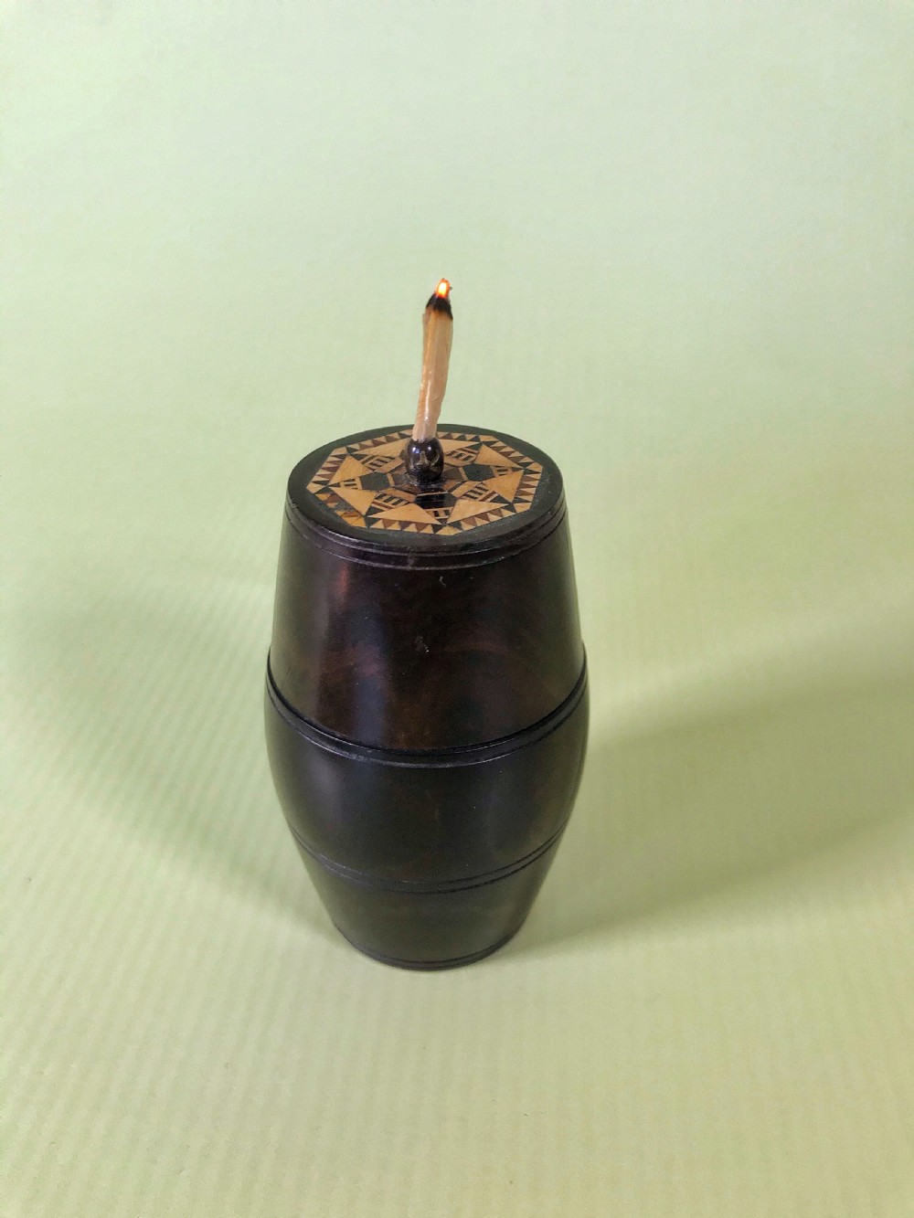 Antique Treen Go to Bed - Tunbridge Ware View XI