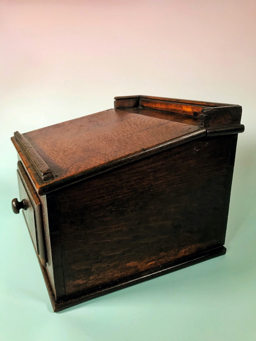 Antique Oak writing Box - Small Size View III