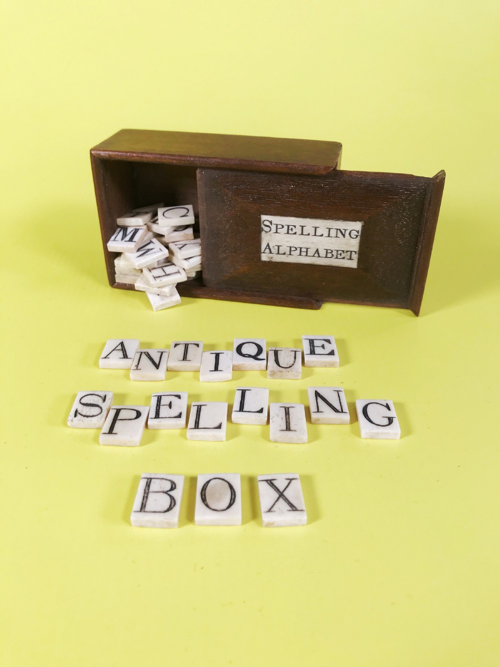 Antique Spelling & Alphabet Box View IV