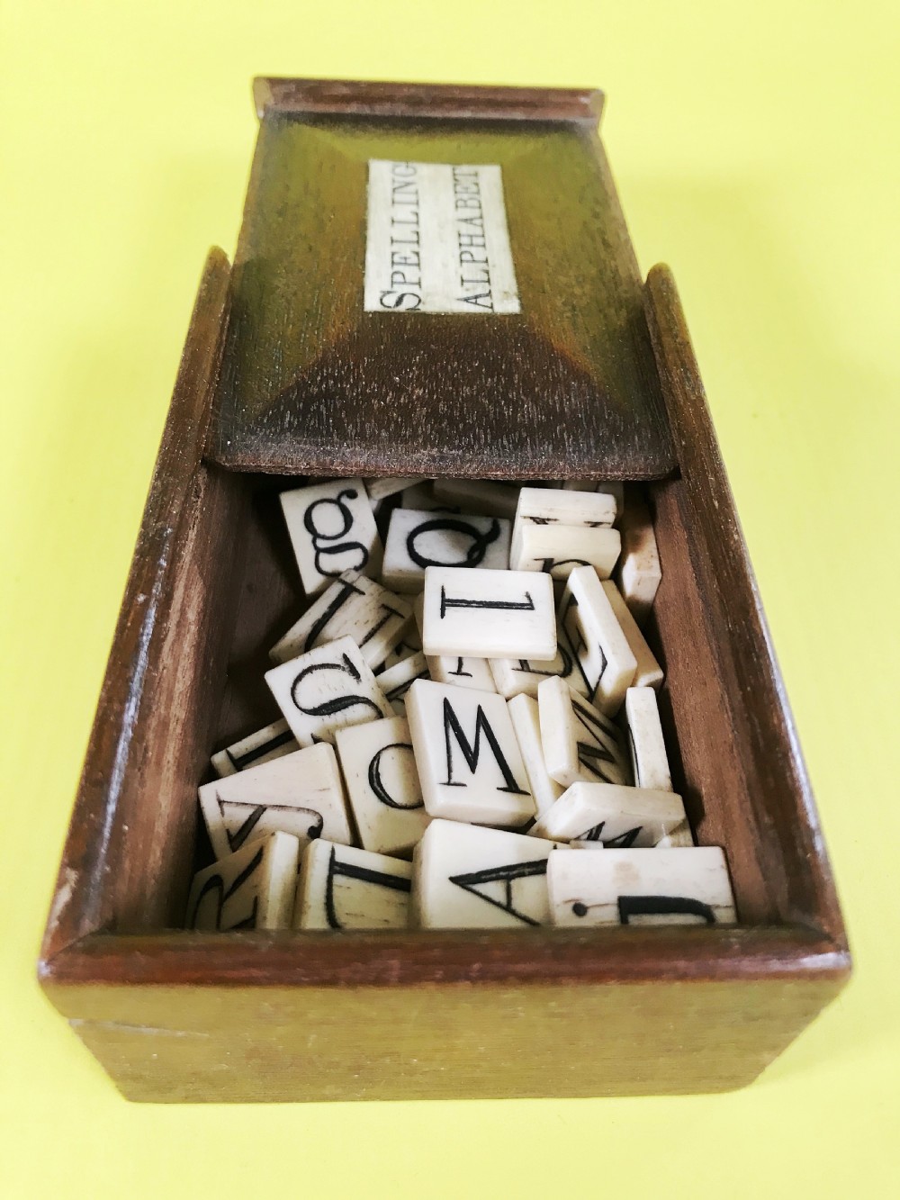 Antique Spelling & Alphabet Box View VII