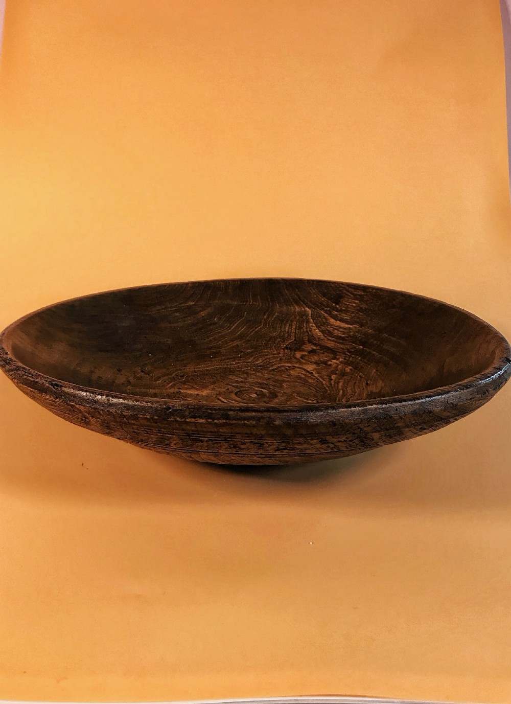 Antique Elm Serving Bowl - treen View III
