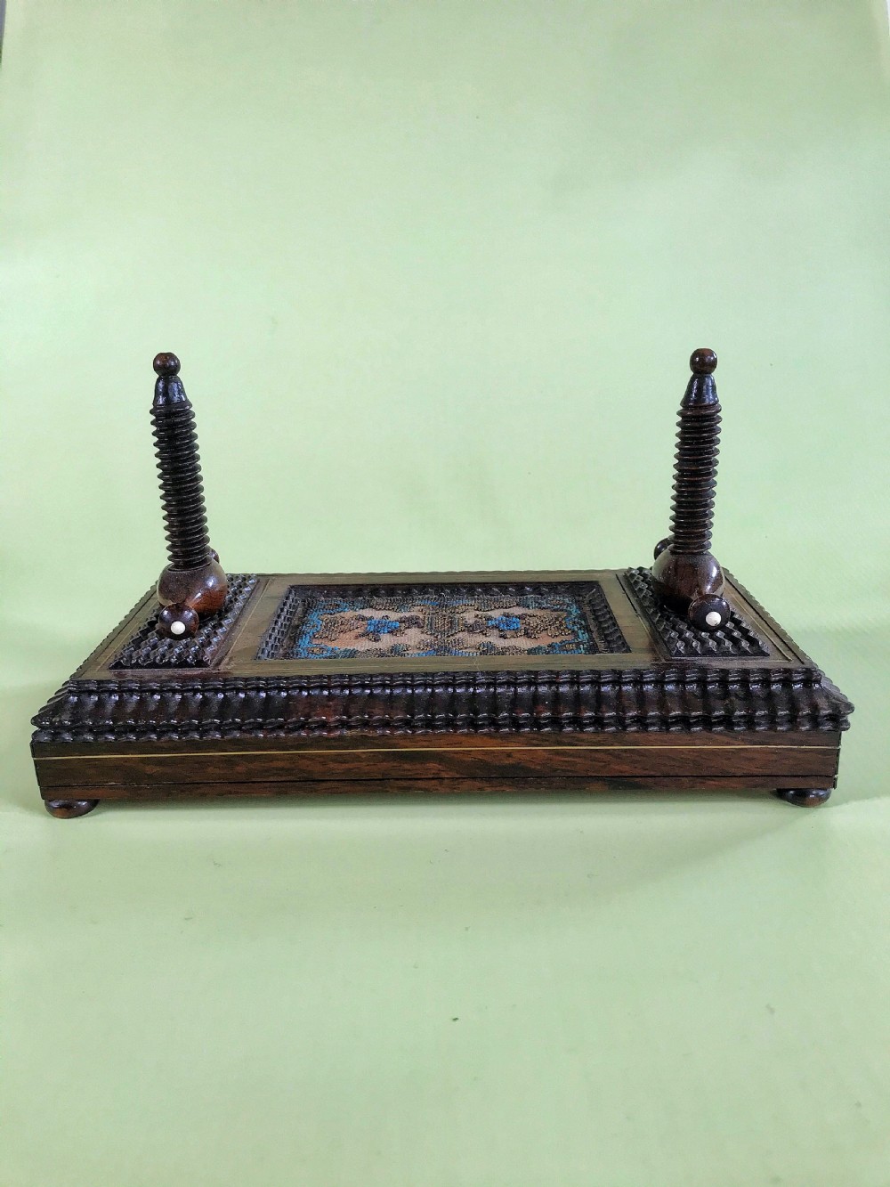 Antique Rosewood Card or Flower Press View V