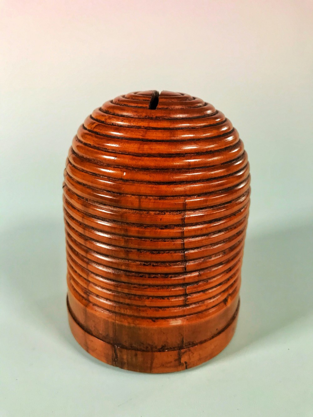 Antique Bee Hive Money Box - Good Size View V
