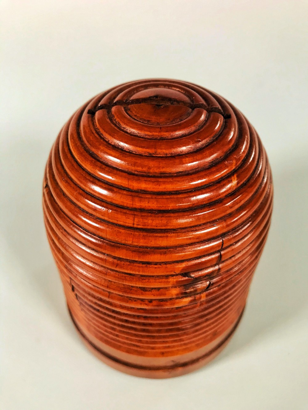 Antique Bee Hive Money Box - Good Size View VI