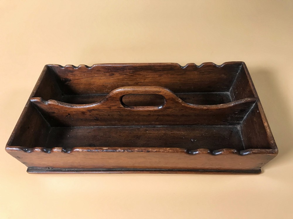 Antique Desk Tidy - treen View V