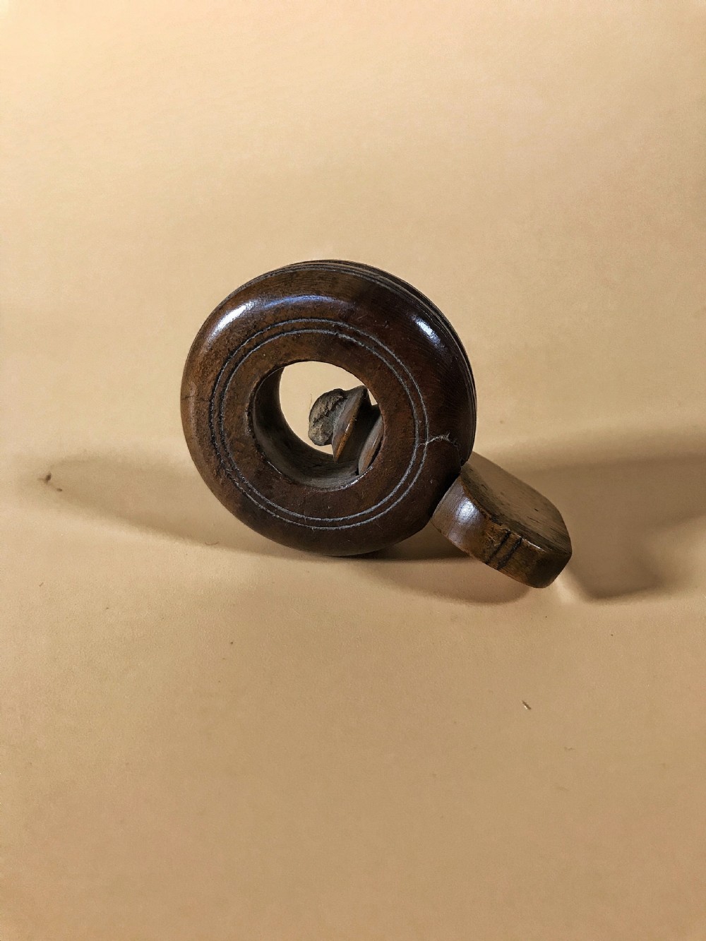 Antique treen Pocket Nutcracker
 View III