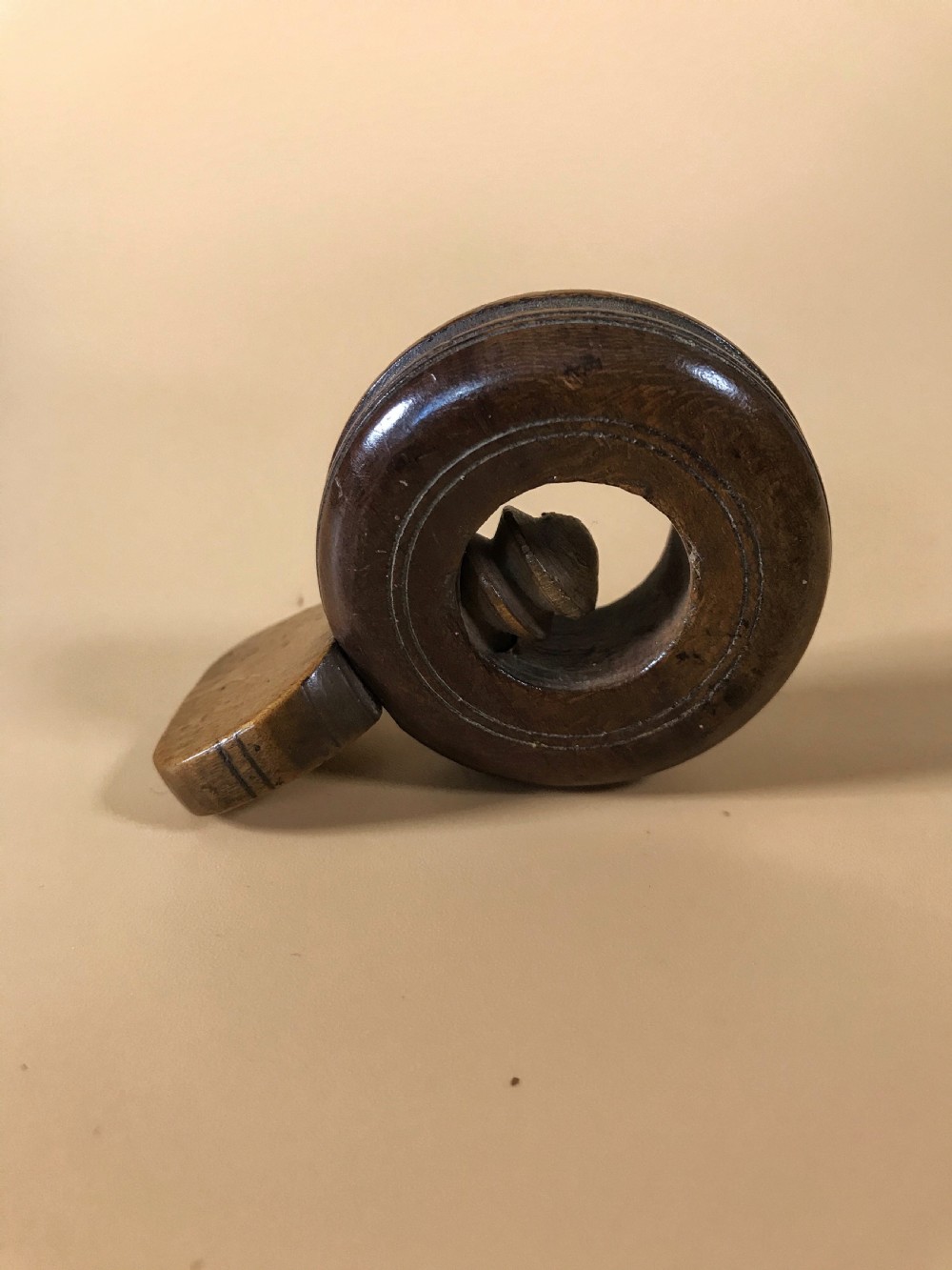 Antique treen Pocket Nutcracker
 View VIII
