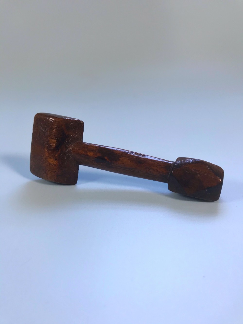 An Antique Sail Maker's Press - treen, Small Size View V