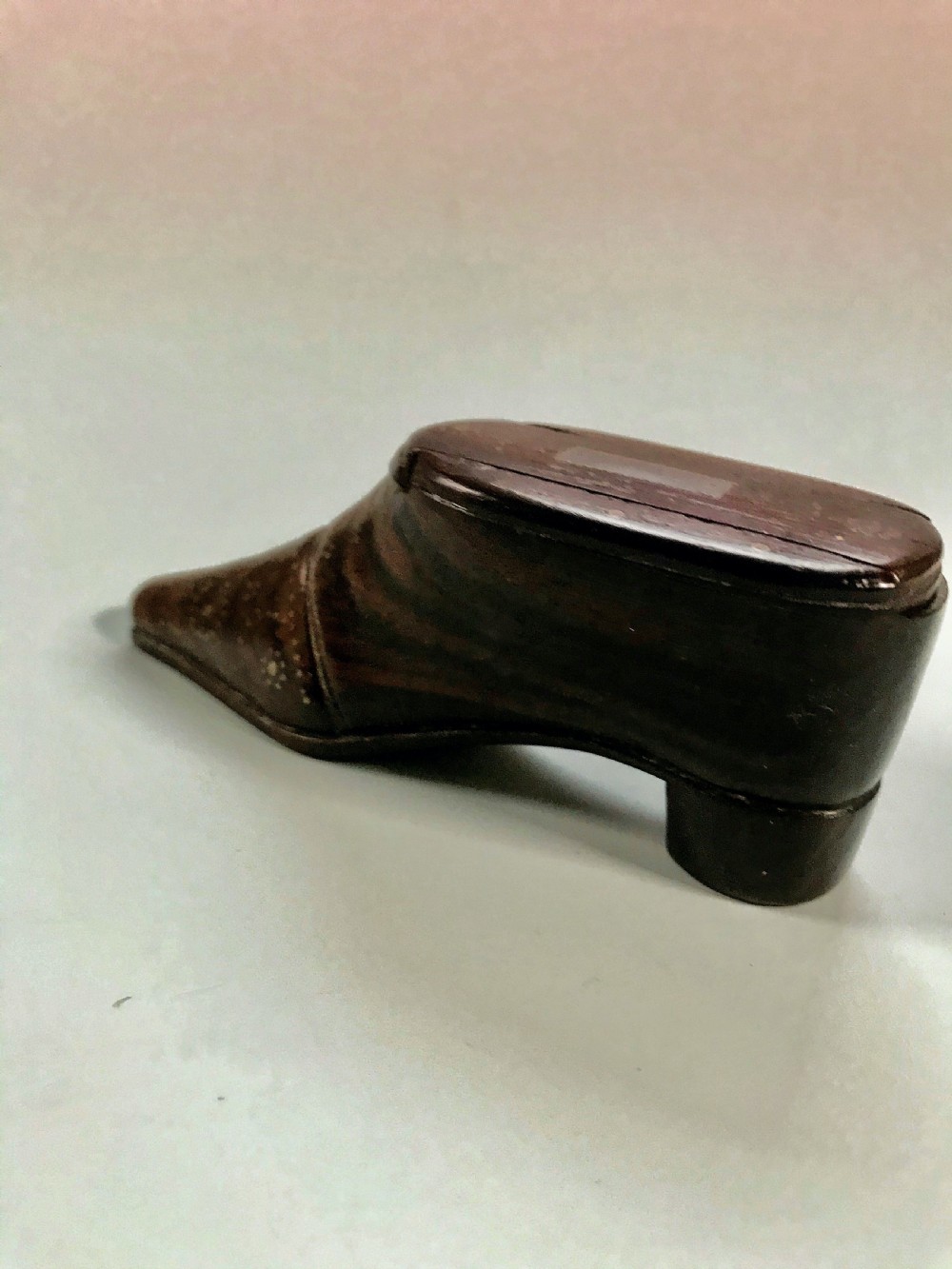 Antique Snuff Shoe - Four Leaf Clover View II