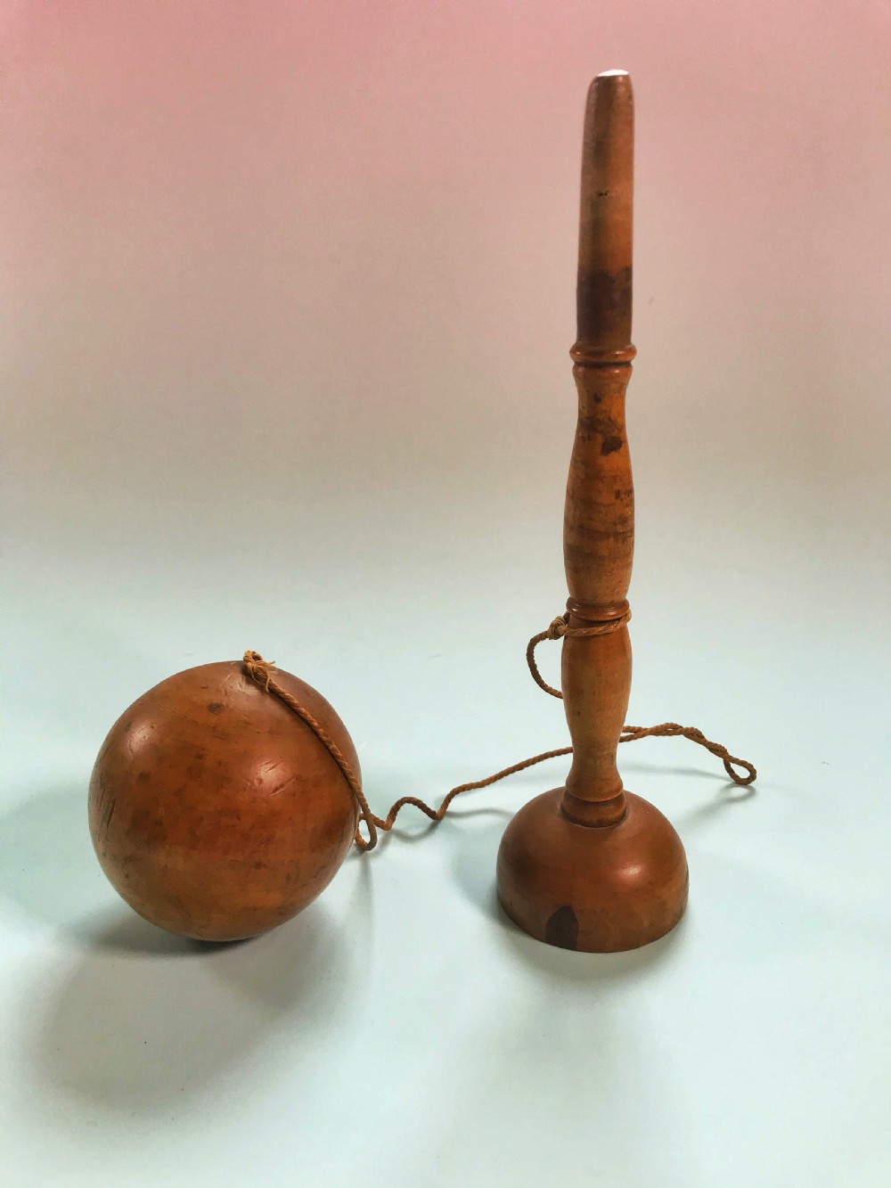 Antique Ball and Cup Game - treen View II