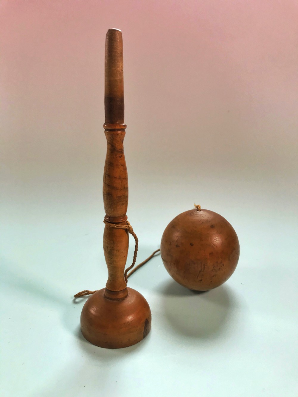 Antique Ball and Cup Game - treen View V