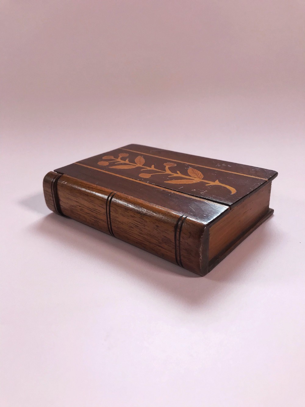 Antique Killarney Book Box - treen View II