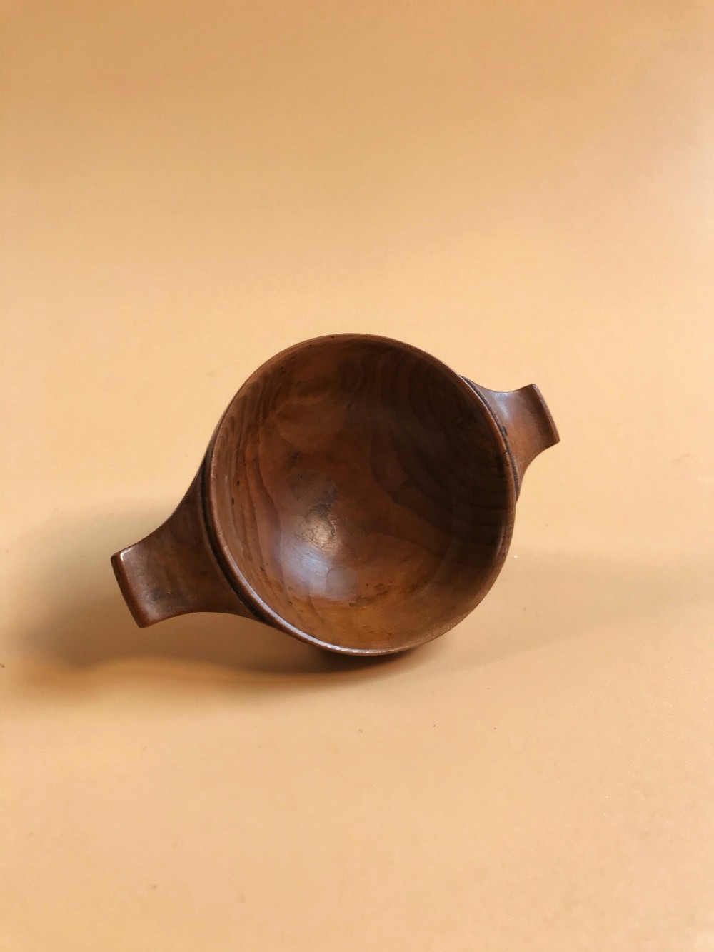 Antique Yew Wood Quaich View V