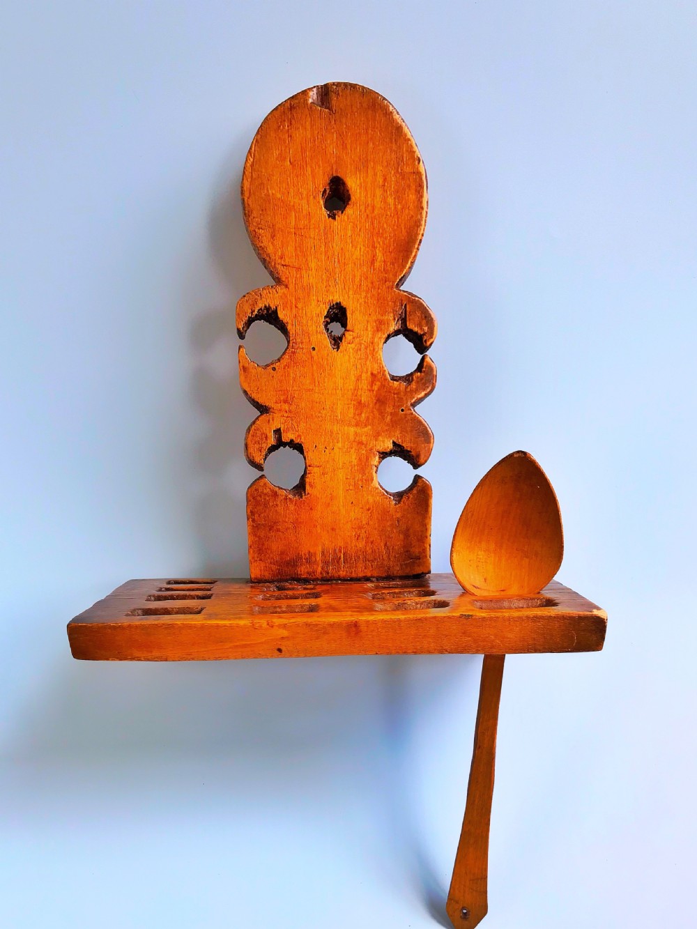 Antique Spoon Rack - sycamore View II