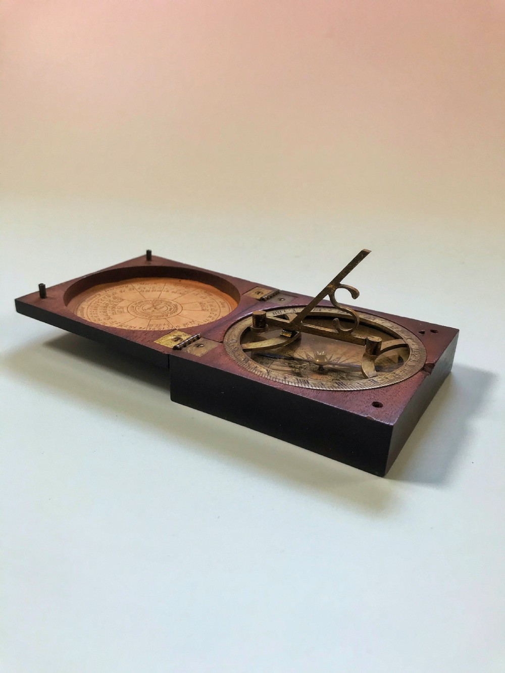 A Georgian Sun Dial & Compass -signed with makers name View II