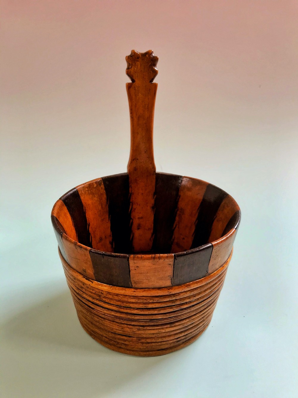 Antique Scottish Luggie  - drinking vessel - treen View II