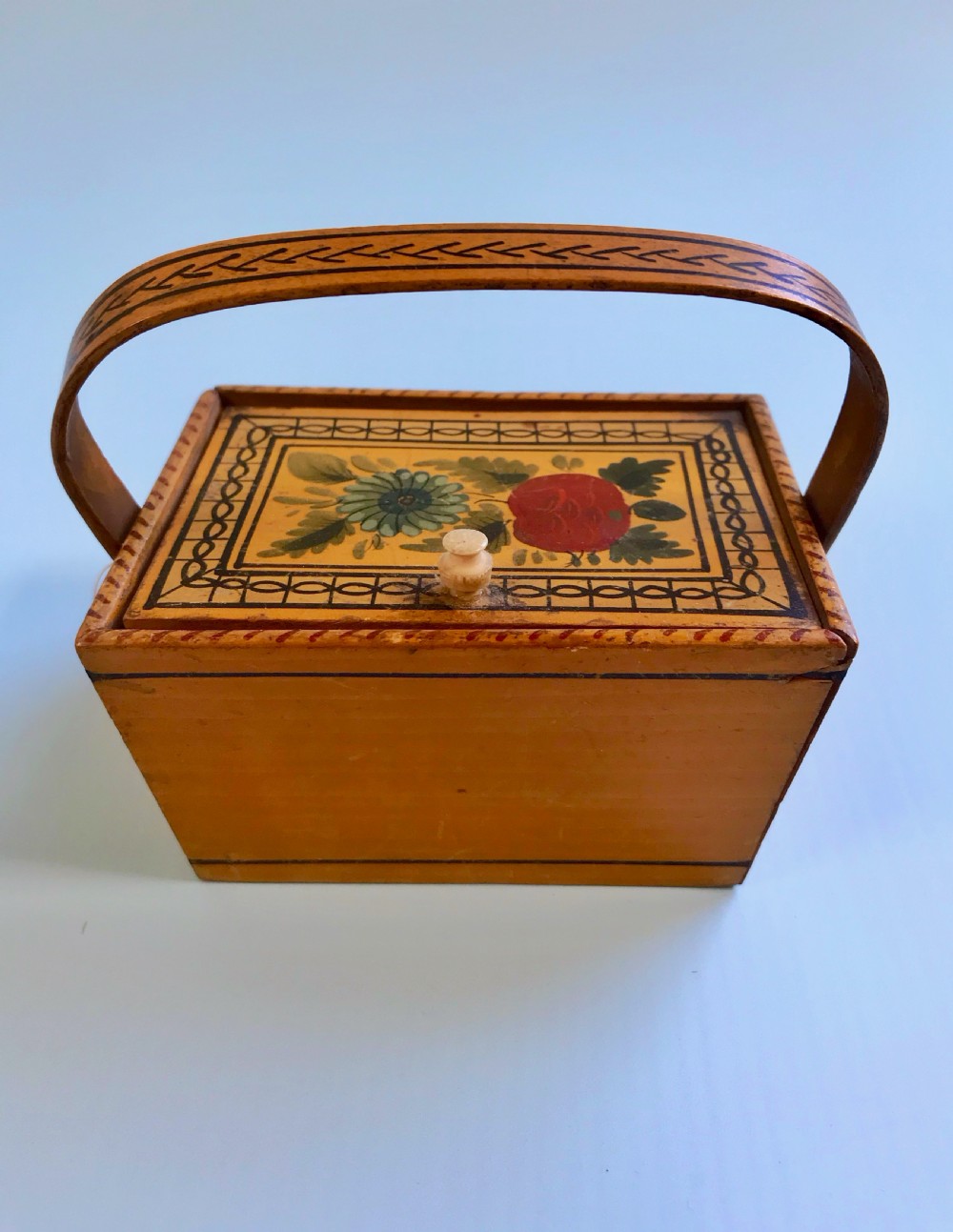 A Small Georgian Sewing Box - Tunbridge/ Brighton Ware View III