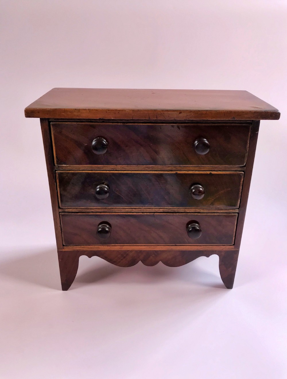 Antique Miniature Georgian Chest - apprentice piece View V