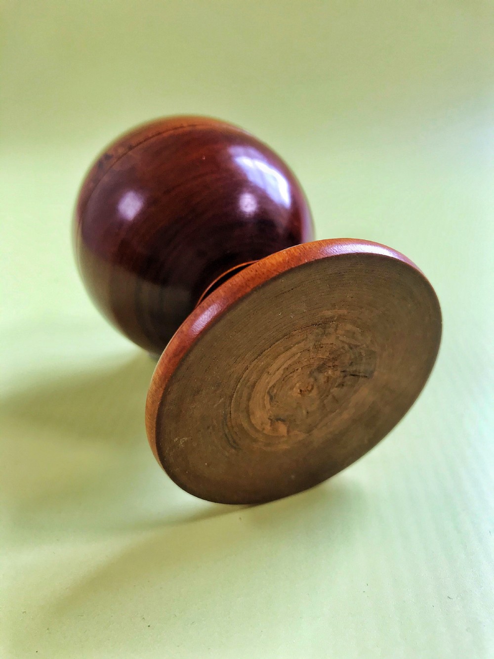 Antique Wool or Thread Holder - great colour- treen
 View IV
