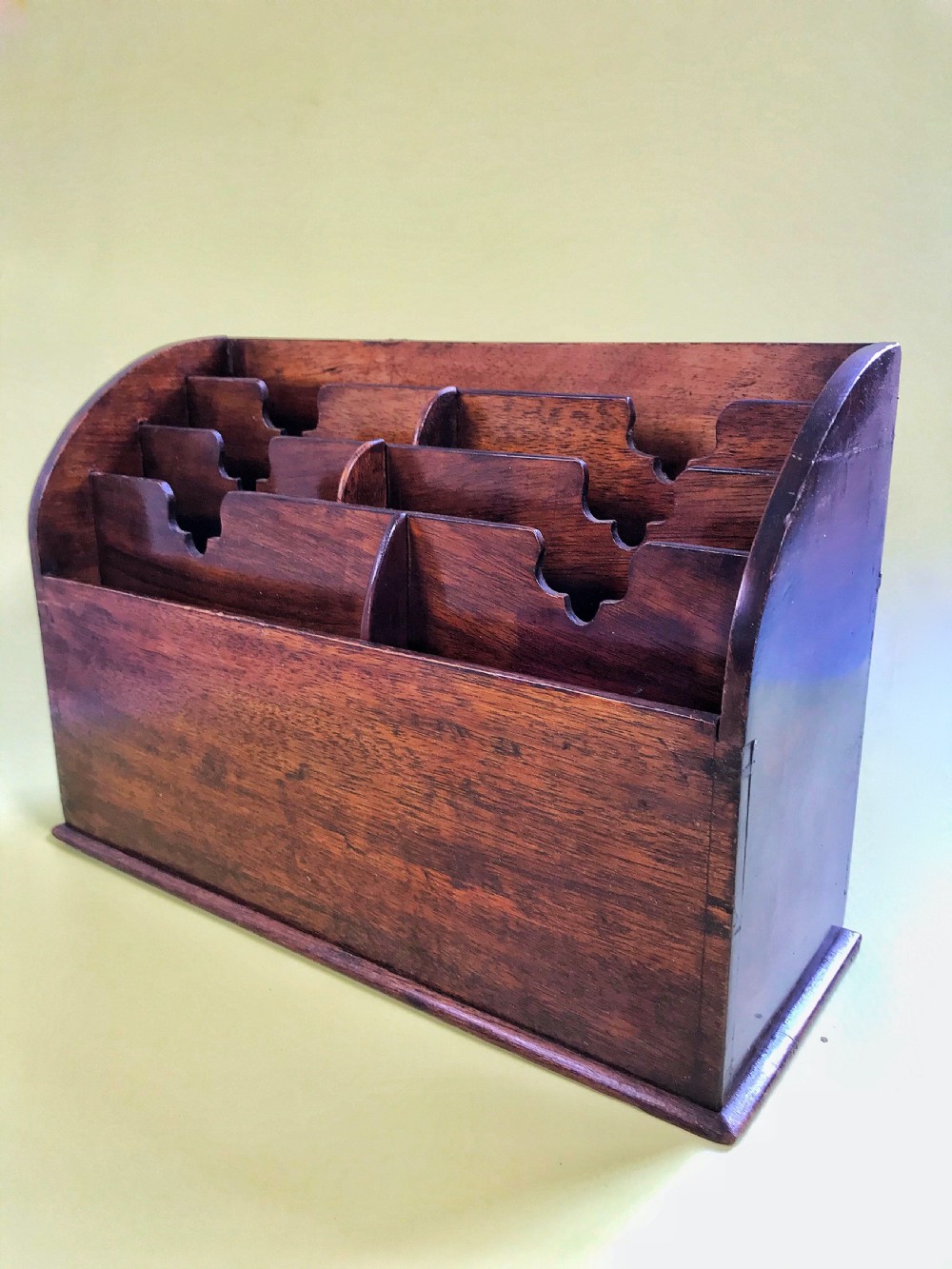 Antique Mahogany Letter/Stationery Holder View II