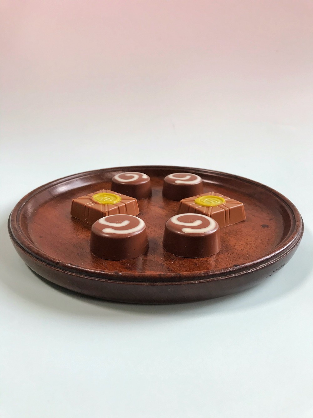 A Small Antique Mahogany Tray