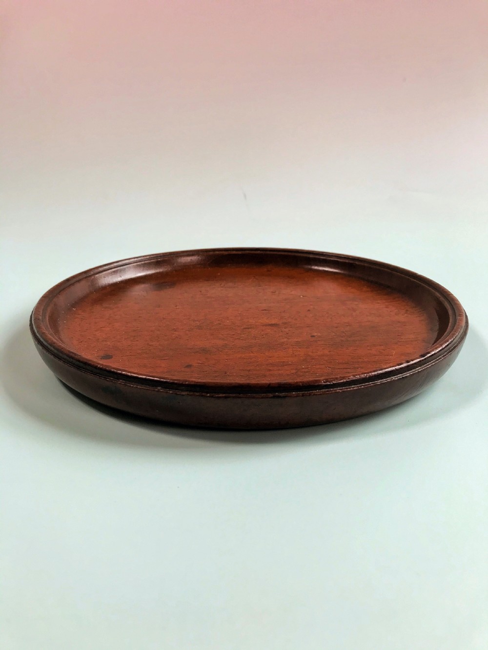 A Small Antique Mahogany Tray View II