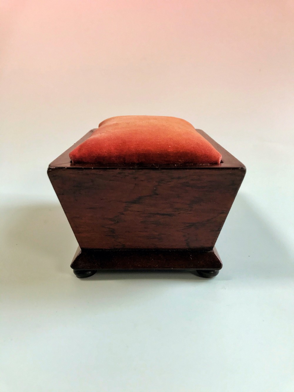Antique Rosewood Pin Cushion & Sewing Box View IV