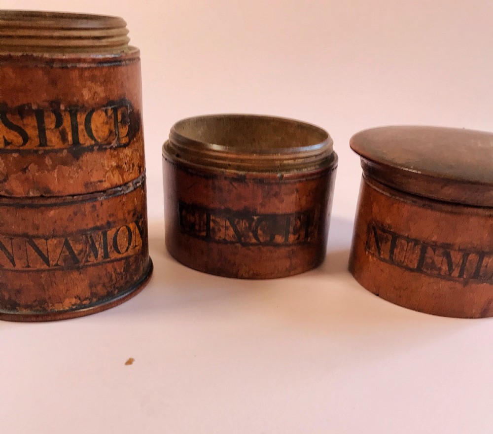 Antique Treen Four Tier Spice Tower View IV