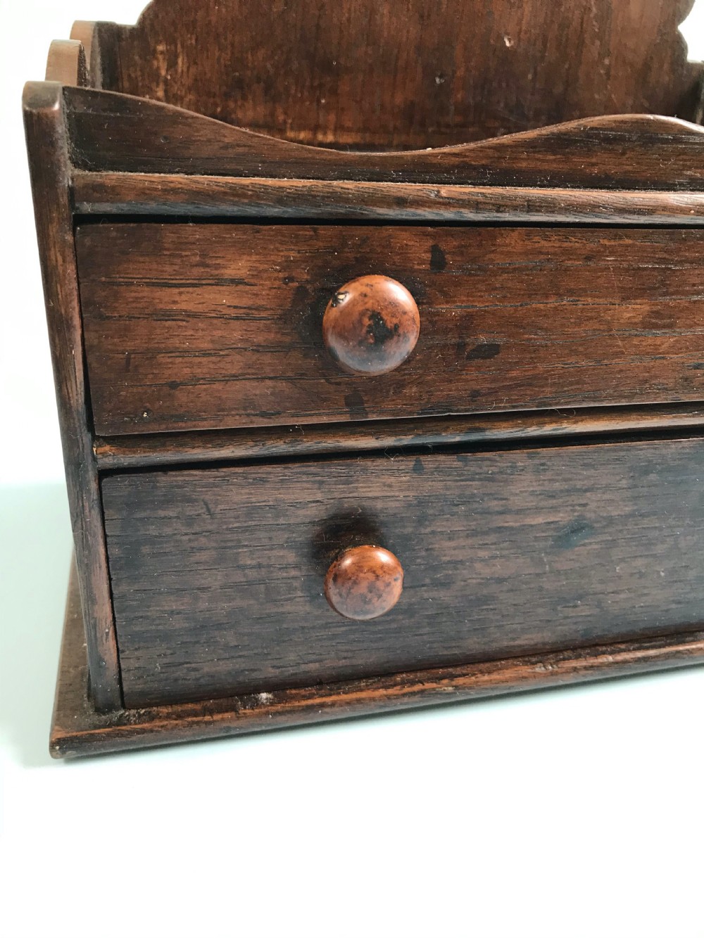 Antique Oak Wall Hanging Box View III