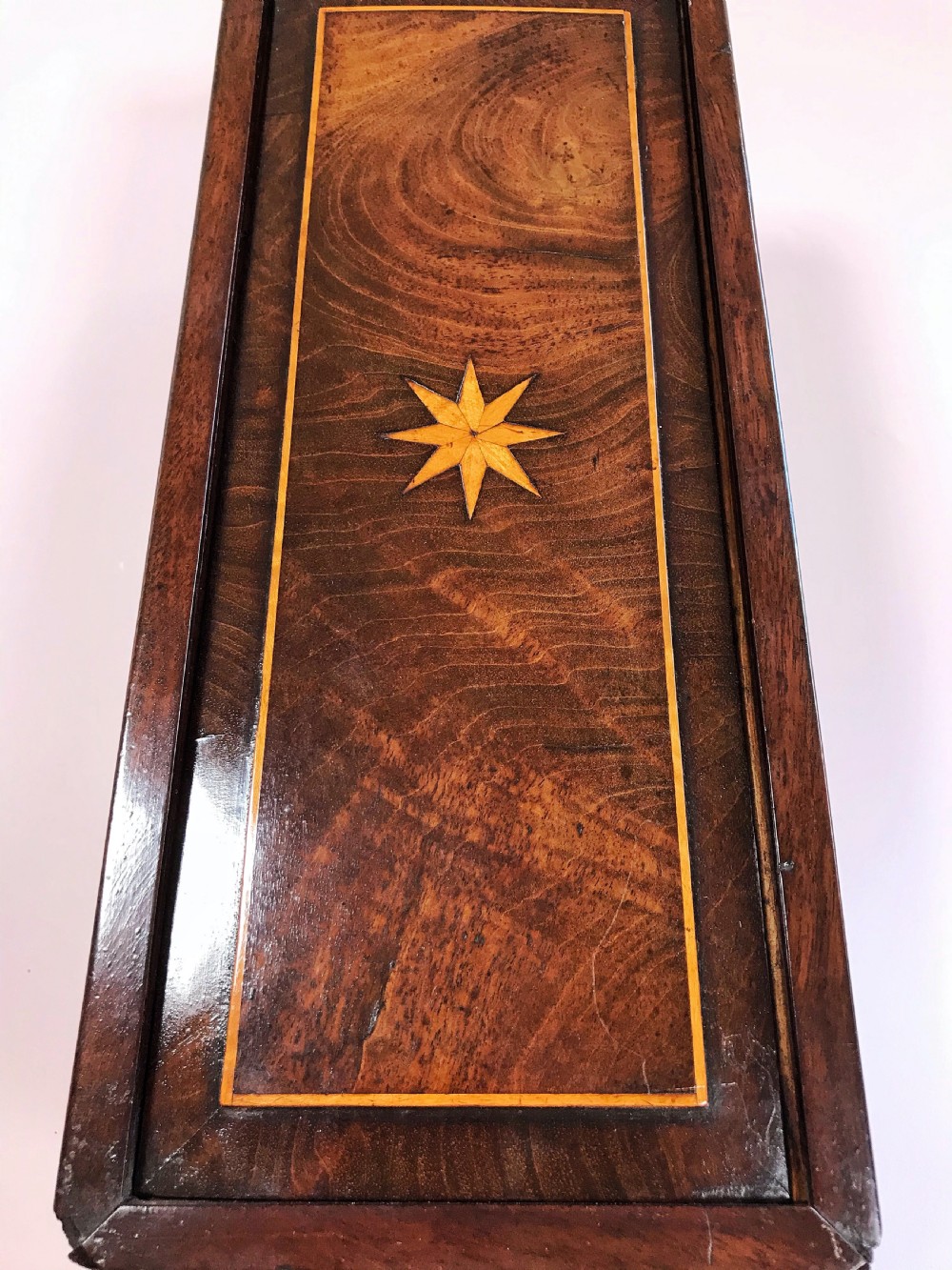 A Georgian Flame Mahogany Candle Box View III