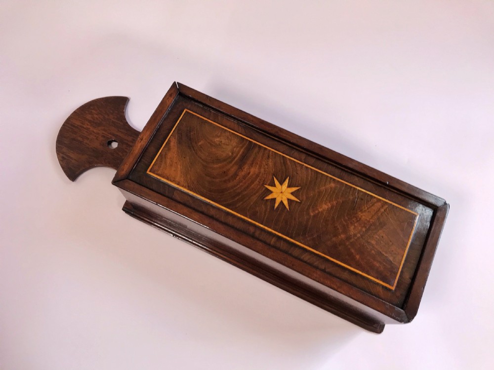 A Georgian Flame Mahogany Candle Box View V