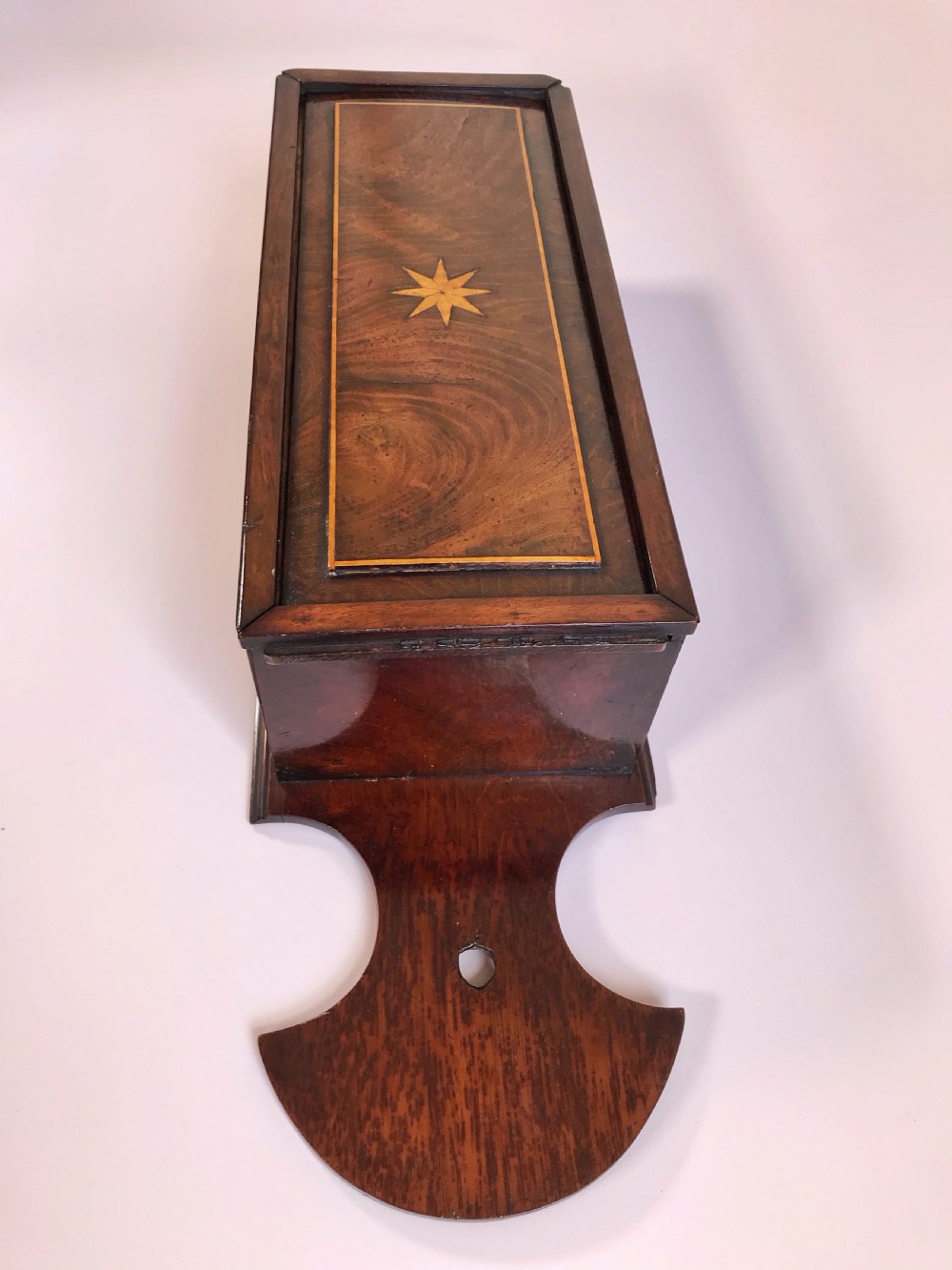 A Georgian Flame Mahogany Candle Box View VII