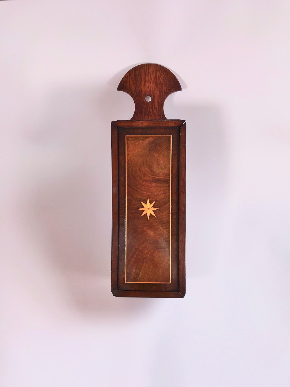 A Georgian Flame Mahogany Candle Box View VIII