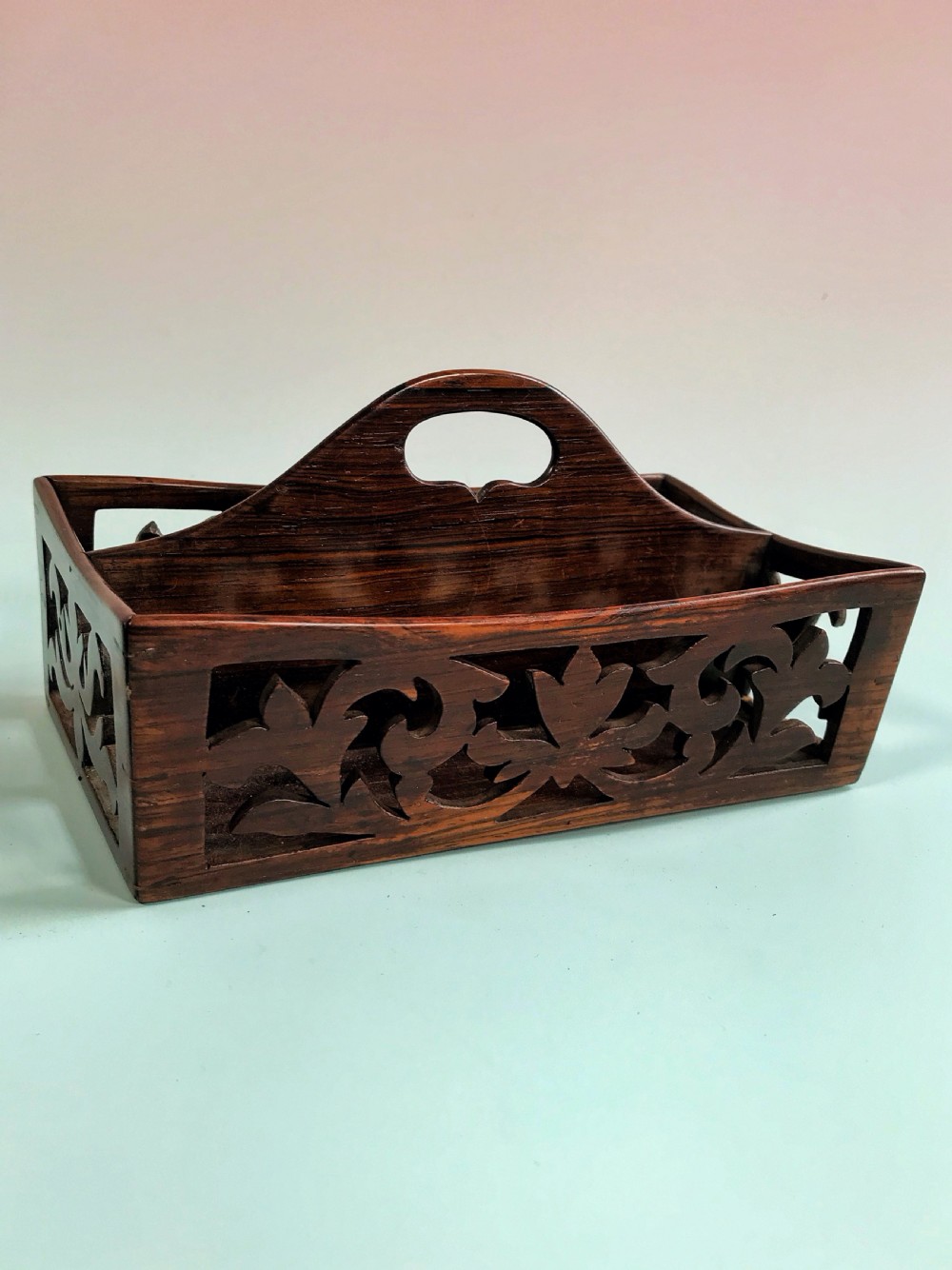 Antique Rosewood Desk Tidy