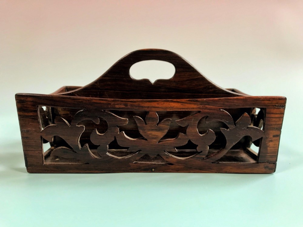 Antique Rosewood Desk Tidy View III